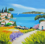Petit port de p&ecirc;che, HST, 30X30, Vendu
