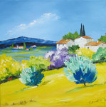 Couleurs printani&egrave;res, HST, 30X30, 180� Disponible