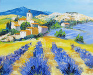Lavande en Provence, HST, Vendu