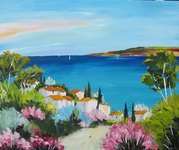 Chemin vers la mer, HST 60X50, vendu