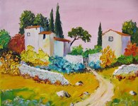 Ciel rose, HST 50X40, 280� disponible