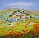 Village du Luberon, 60X60, 400�, disponible