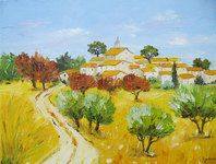 Les toits de vieilles tuiles, HST 30X40, 180�, disponible