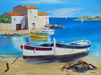 Les barques, 38X46, 300� , vendu