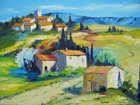Le clocher du petit village,   vendu