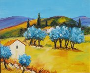 La petite maison dans la prairie, HST 46X38, 250� disponible