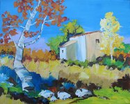 Le petit mazet, HST 50X40, 300� disponible