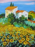 Les tournesols, HST 30X40, 180� disponible