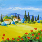 Coquelicots nouveaux, HST 25X25, 90� disponible