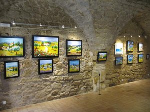 salle d'exposition, chateau de Lourmarin