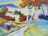 Sur le chemin, HST 60X50, vendu